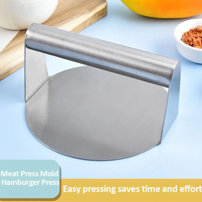 Stainless Steel Round Smash Burger Press