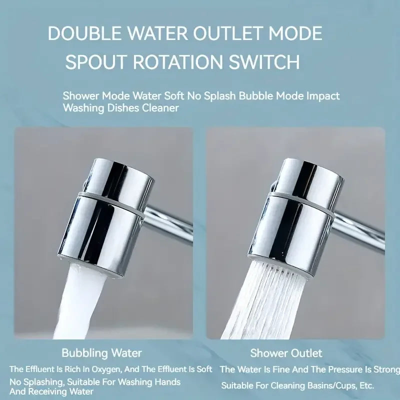1080° Swivel Stainless Steel Kitchen Faucet Extender