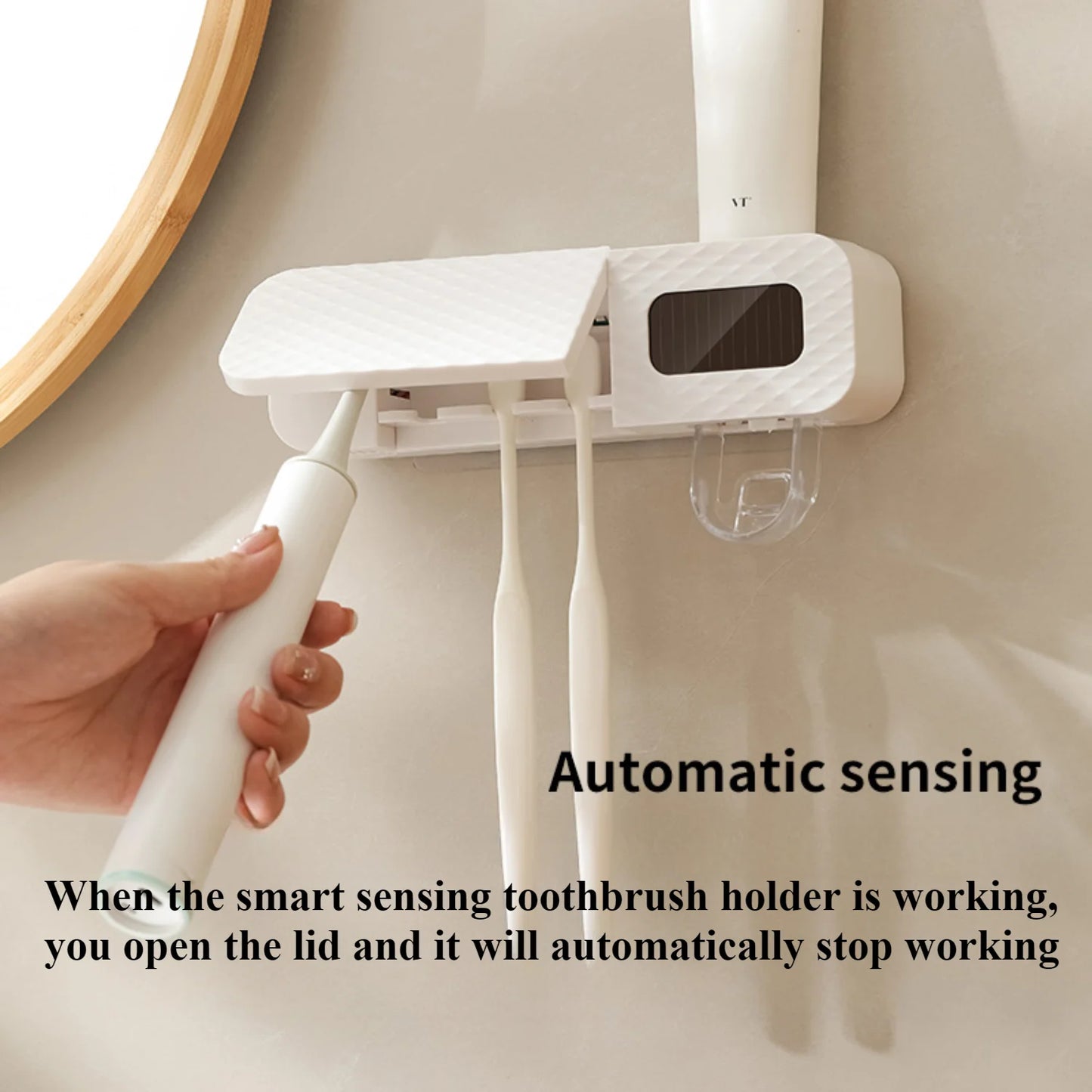 Toothbrush holder wall-mounted