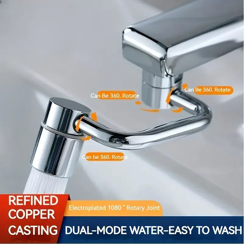 1080° Swivel Stainless Steel Kitchen Faucet Extender