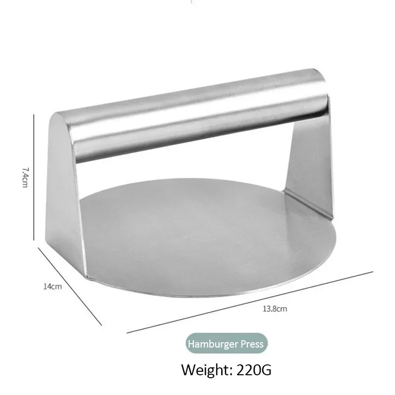 Stainless Steel Round Smash Burger Press