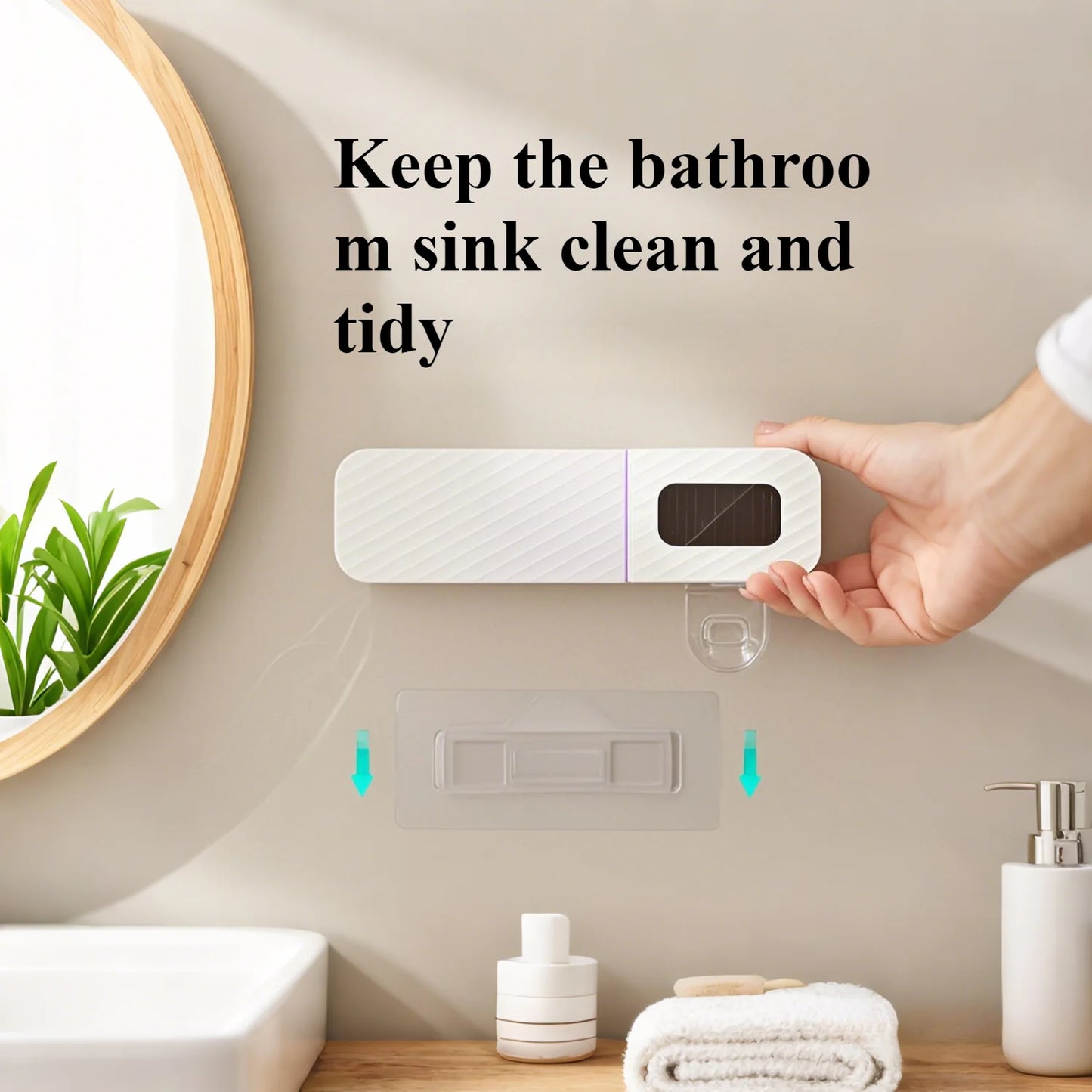 Toothbrush holder wall-mounted