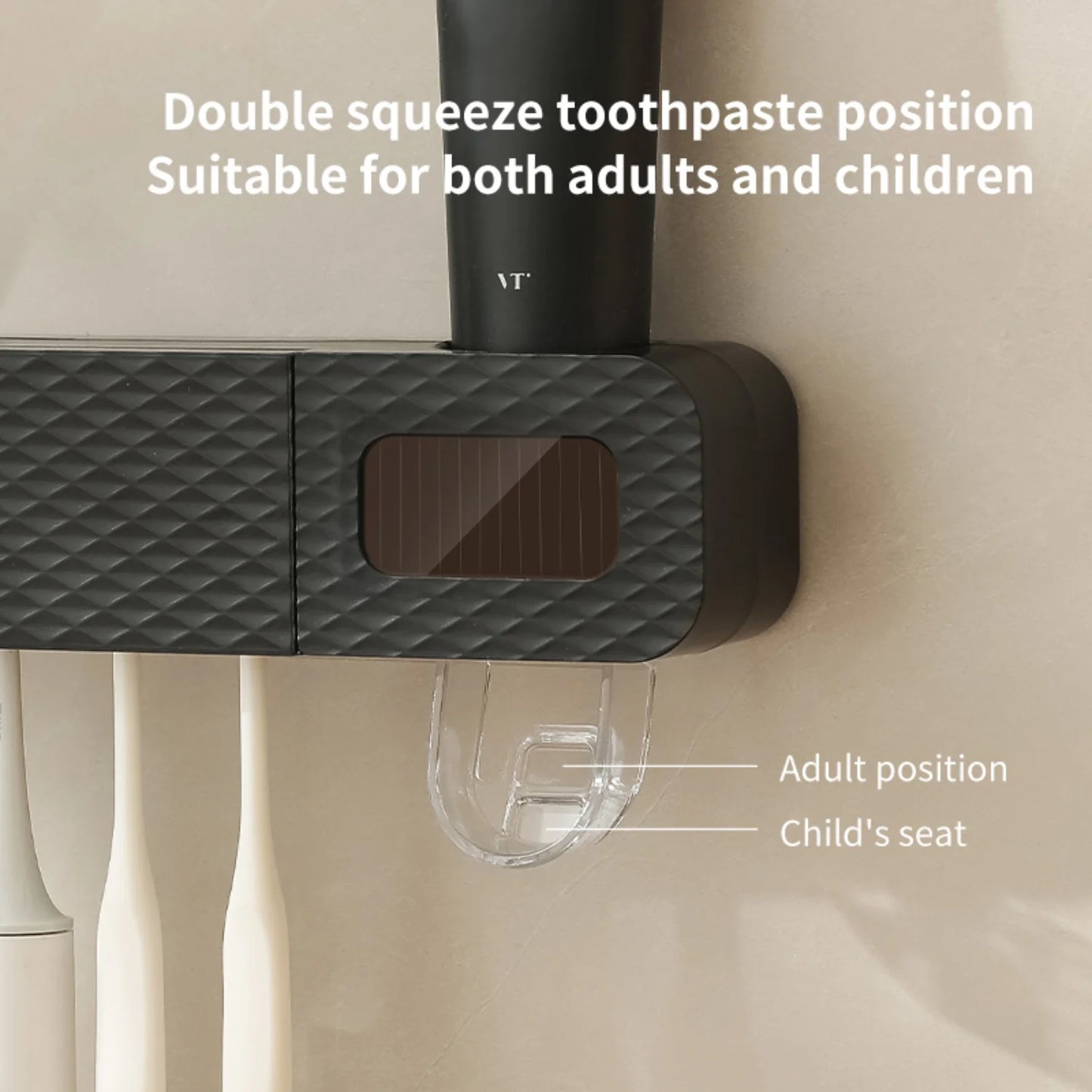 Toothbrush holder wall-mounted